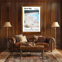 Byron Bay Coastal Splendor Travel Poster PosterGoat