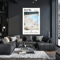 Byron Bay Coastal Splendor Travel Poster PosterGoat