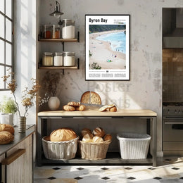 Byron Bay Coastal Splendor Travel Poster PosterGoat