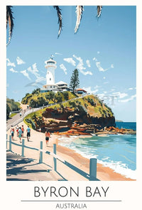 Byron Bay Travel Poster PosterGoat