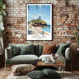 Byron Bay Travel Poster PosterGoat