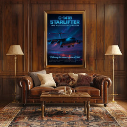 C-141B Starlifter Cold War Airlifter Poster PosterGoat