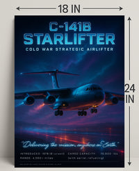C-141B Starlifter Cold War Airlifter Poster PosterGoat