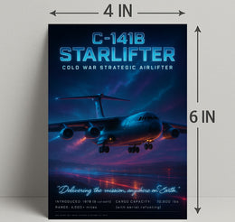 C-141B Starlifter Cold War Airlifter Poster PosterGoat
