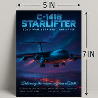 C-141B Starlifter Cold War Airlifter Poster PosterGoat