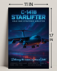 C-141B Starlifter Cold War Airlifter Poster PosterGoat