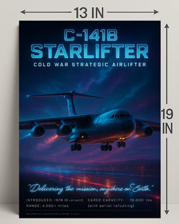 C-141B Starlifter Cold War Airlifter Poster PosterGoat