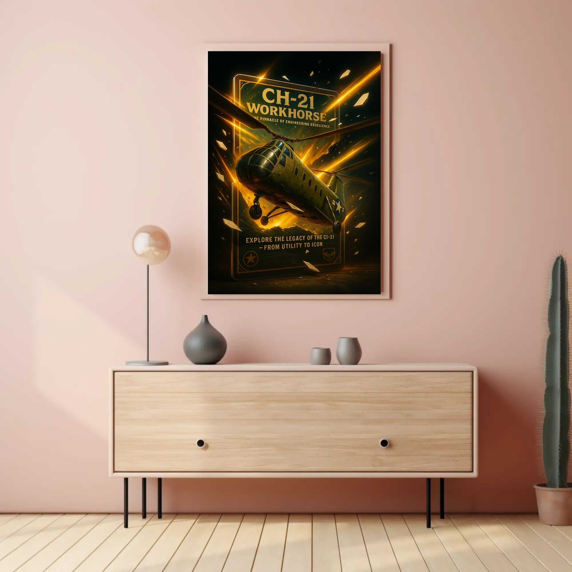 CH-21 Workhorse From Utility to Icon Poster PosterGoat
