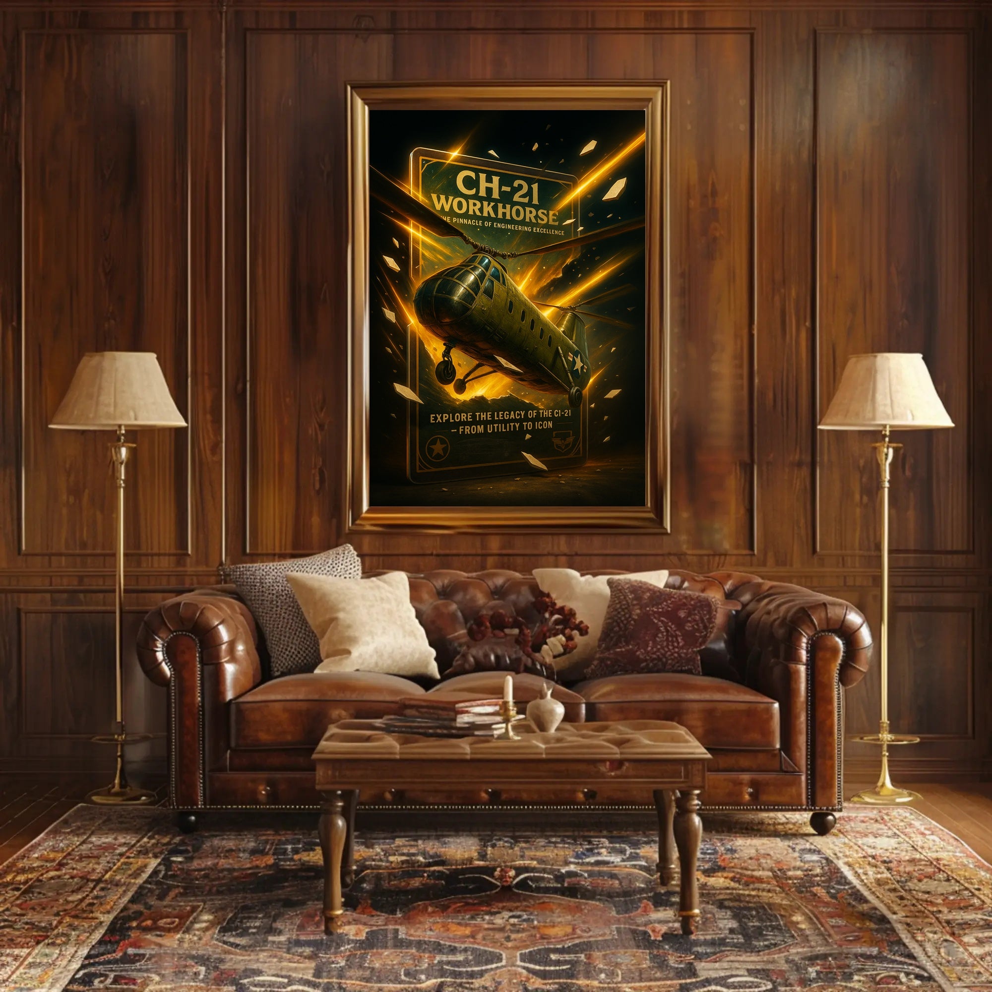 CH-21 Workhorse From Utility to Icon Poster PosterGoat