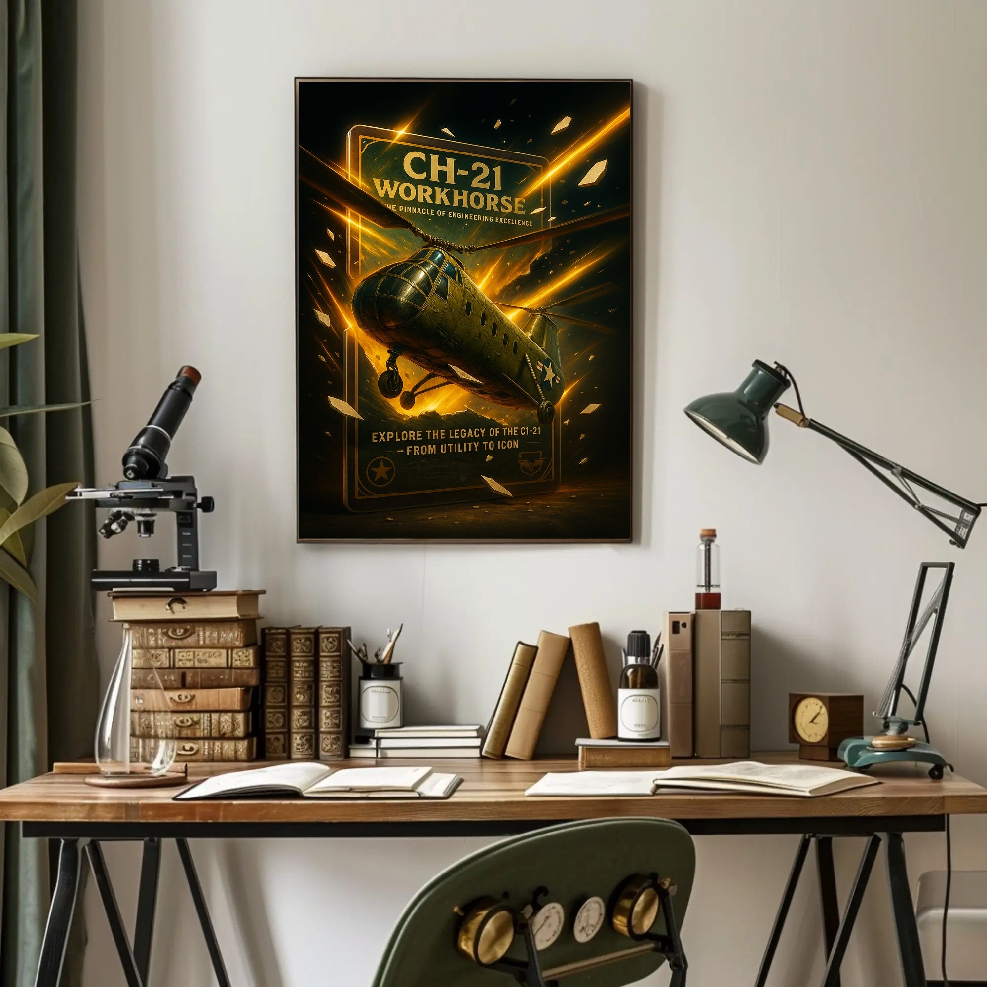 CH-21 Workhorse From Utility to Icon Poster PosterGoat