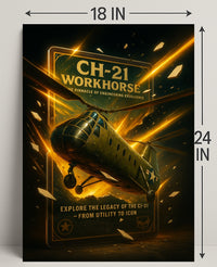 CH-21 Workhorse From Utility to Icon Poster PosterGoat