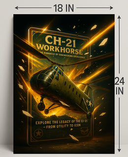 CH-21 Workhorse From Utility to Icon Poster PosterGoat