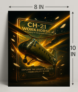 CH-21 Workhorse From Utility to Icon Poster PosterGoat