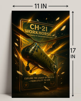 CH-21 Workhorse From Utility to Icon Poster PosterGoat