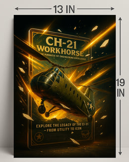 CH-21 Workhorse From Utility to Icon Poster PosterGoat