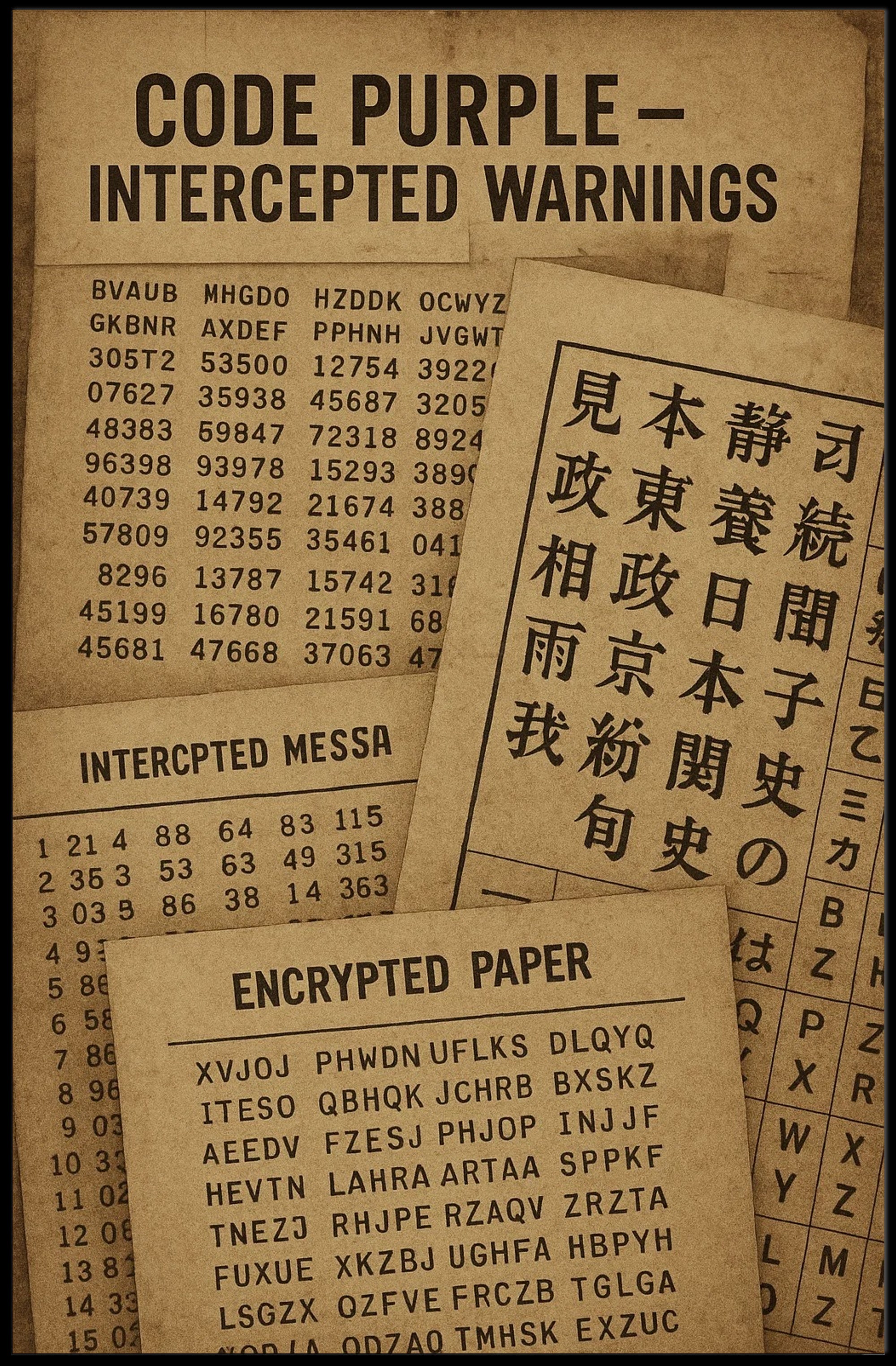 CODE PURPLE: WWII Espionage Themed Poster PosterGoat