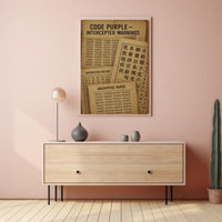 CODE PURPLE: WWII Espionage Themed Poster PosterGoat