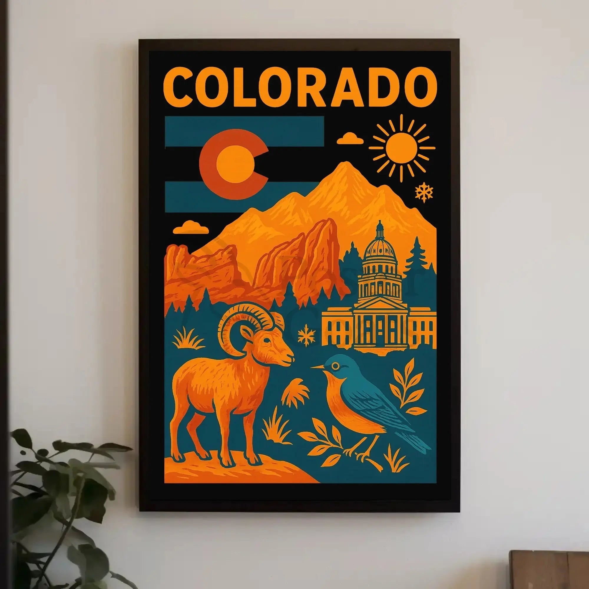 COLORADO Adventure: Vintage Travel Poster PosterGoat