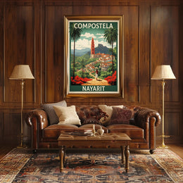 COMPOSTELA NAYARIT Scenic Village Travel Poster PosterGoat
