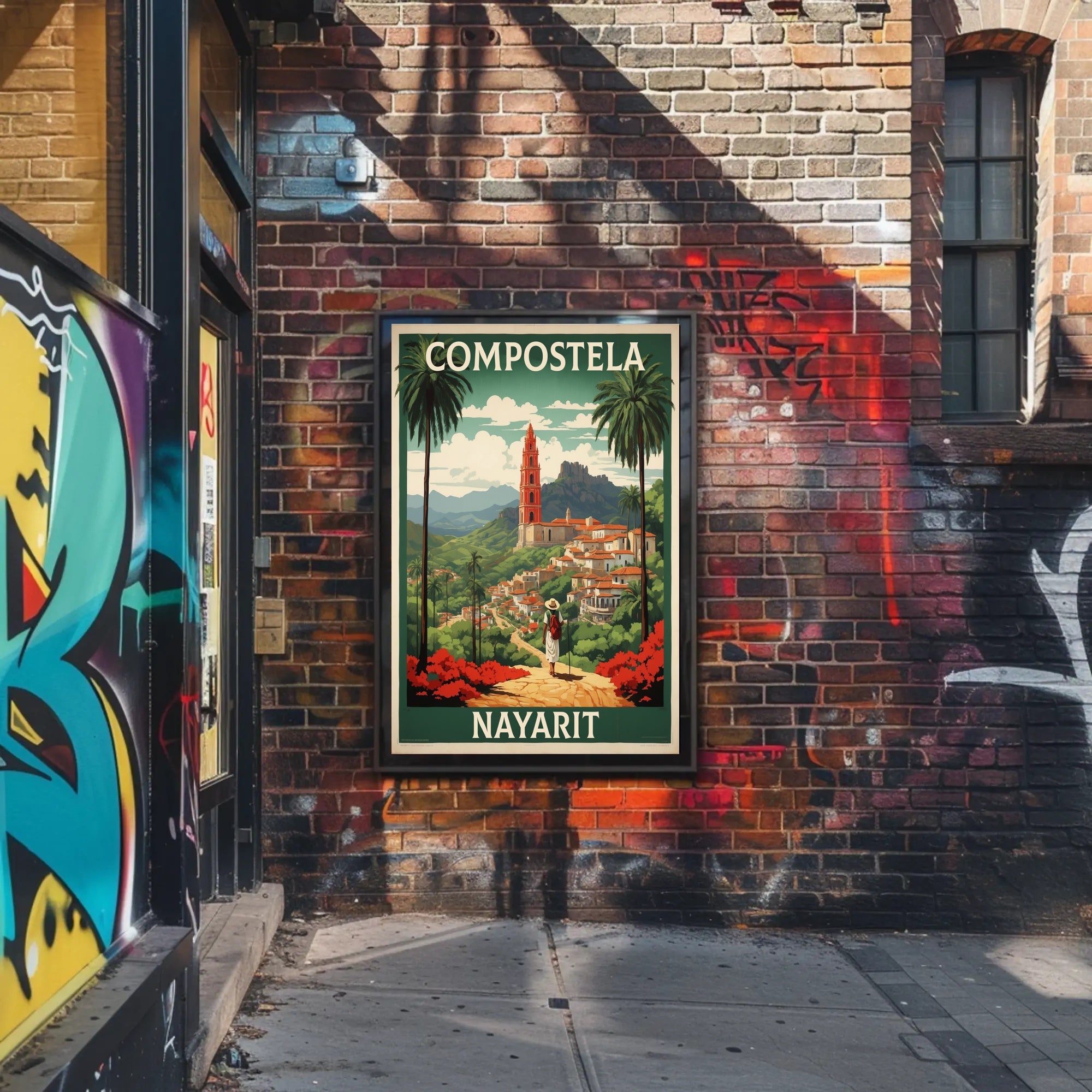 COMPOSTELA NAYARIT Scenic Village Travel Poster PosterGoat