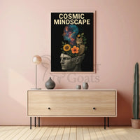 COSMIC MINDSCAPE: Surrealist Collage Art Prints Poster PosterGoat