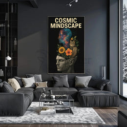 COSMIC MINDSCAPE: Surrealist Collage Art Prints Poster PosterGoat