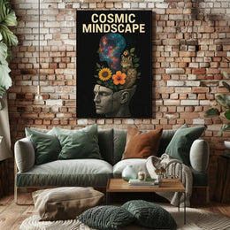 COSMIC MINDSCAPE: Surrealist Collage Art Prints Poster PosterGoat