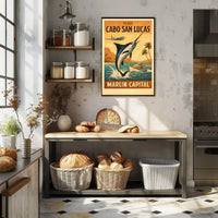 Cabo San Lucas Marlin Adventure Travel Poster PosterGoat