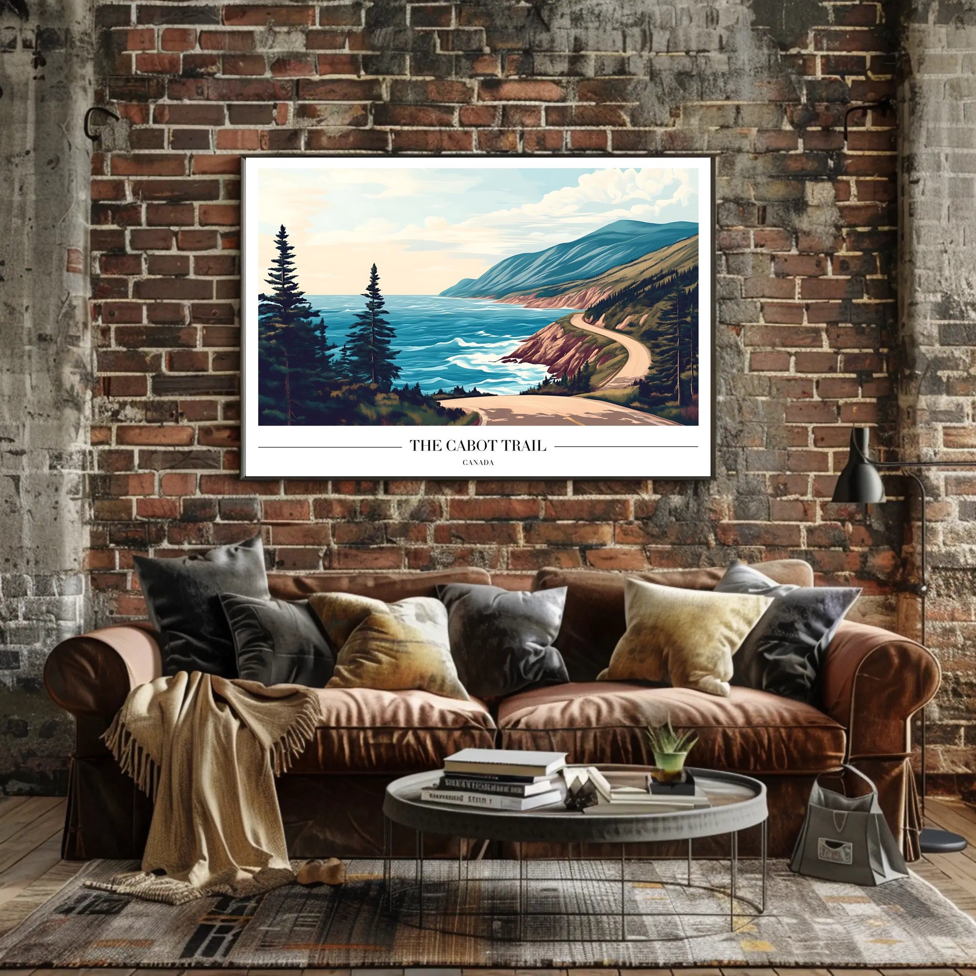 Cabot Trail Coastal Adventure Travel Poster PosterGoat