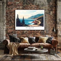 Cabot Trail Coastal Adventure Travel Poster PosterGoat
