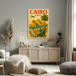 Cairo Journey Vintage Travel Poster PosterGoat