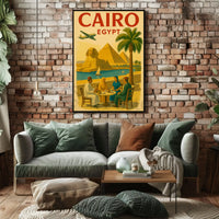 Cairo Journey Vintage Travel Poster PosterGoat