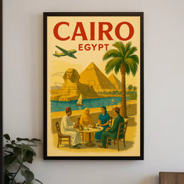 Cairo Journey Vintage Travel Poster PosterGoat