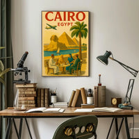 Cairo Journey Vintage Travel Poster PosterGoat