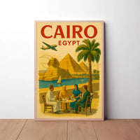 Cairo Journey Vintage Travel Poster PosterGoat