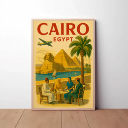 Cairo Journey Vintage Travel Poster PosterGoat