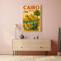 Cairo Journey Vintage Travel Poster PosterGoat