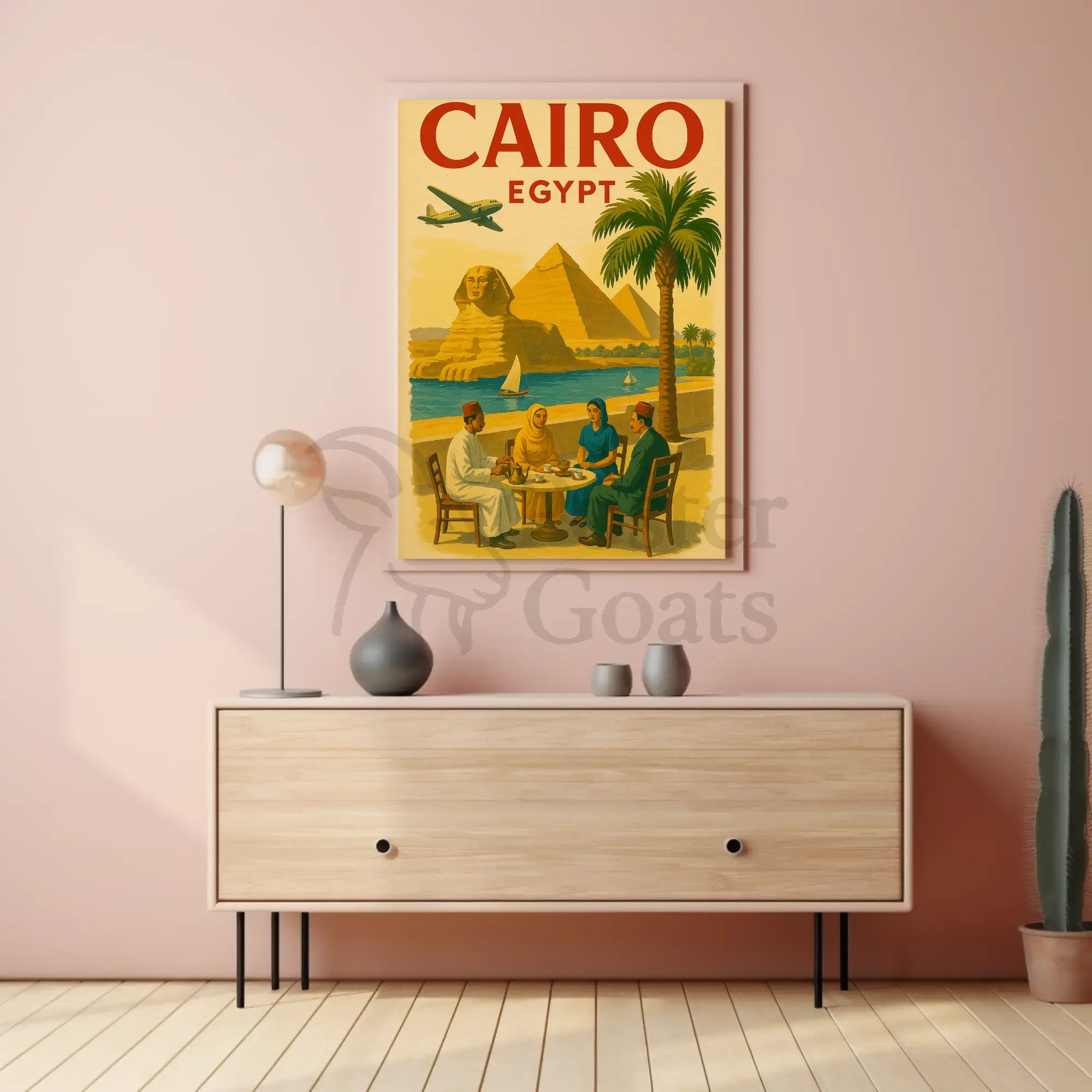 Cairo Journey Vintage Travel Poster PosterGoat