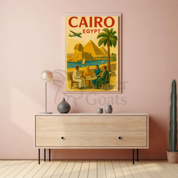 Cairo Journey Vintage Travel Poster PosterGoat