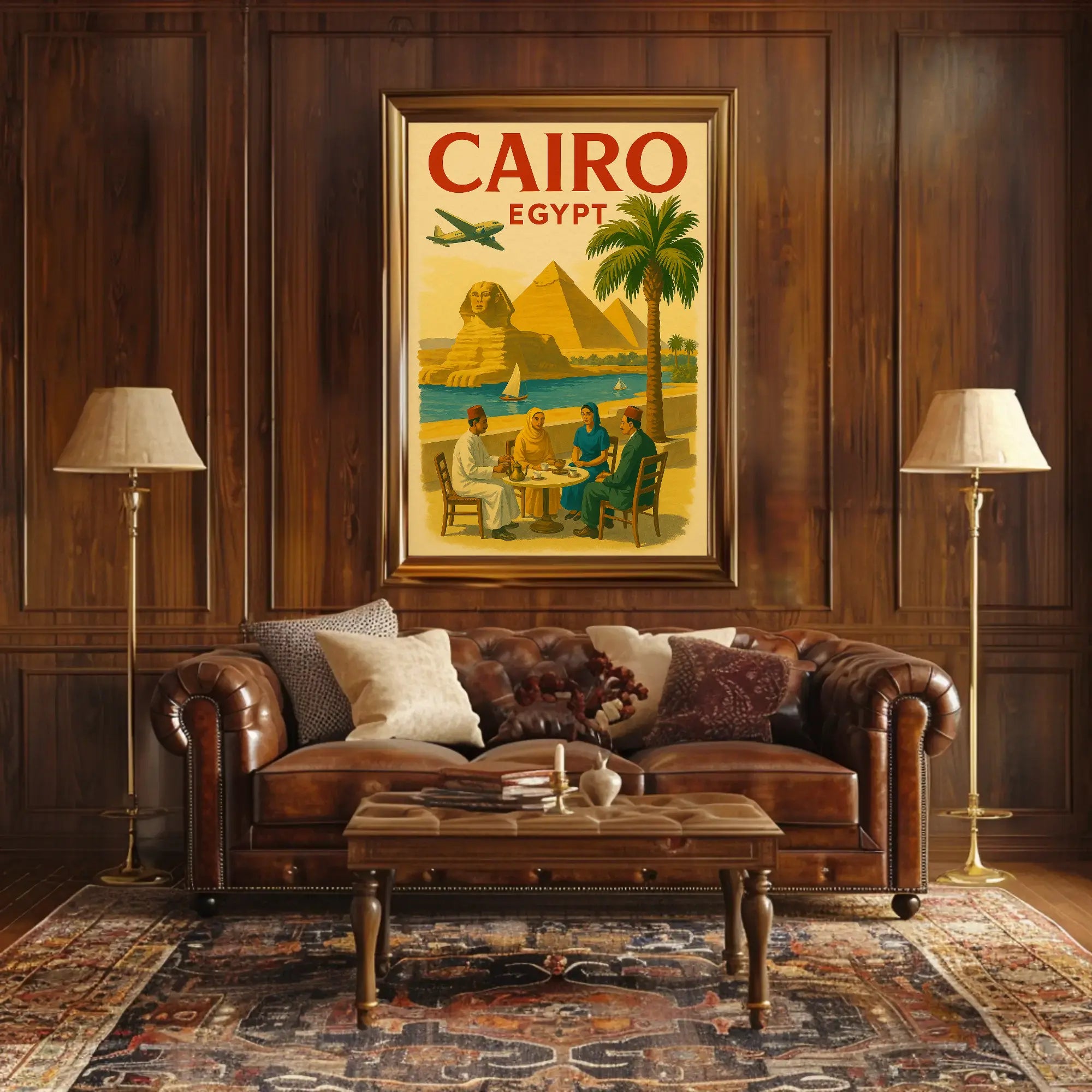 Cairo Journey Vintage Travel Poster PosterGoat
