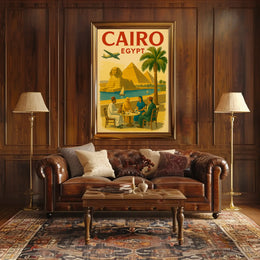 Cairo Journey Vintage Travel Poster PosterGoat