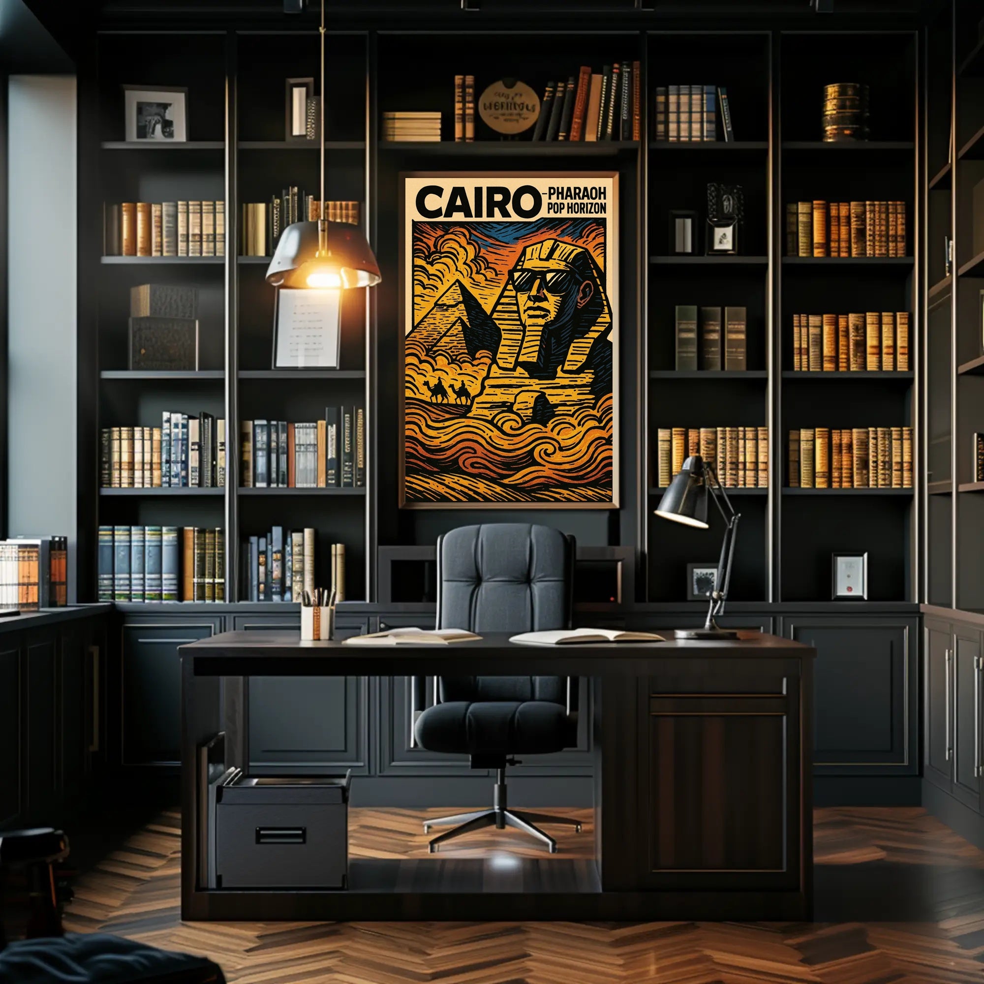 Cairo Pop Art Poster Featuring The Great Sphinx PosterGoat