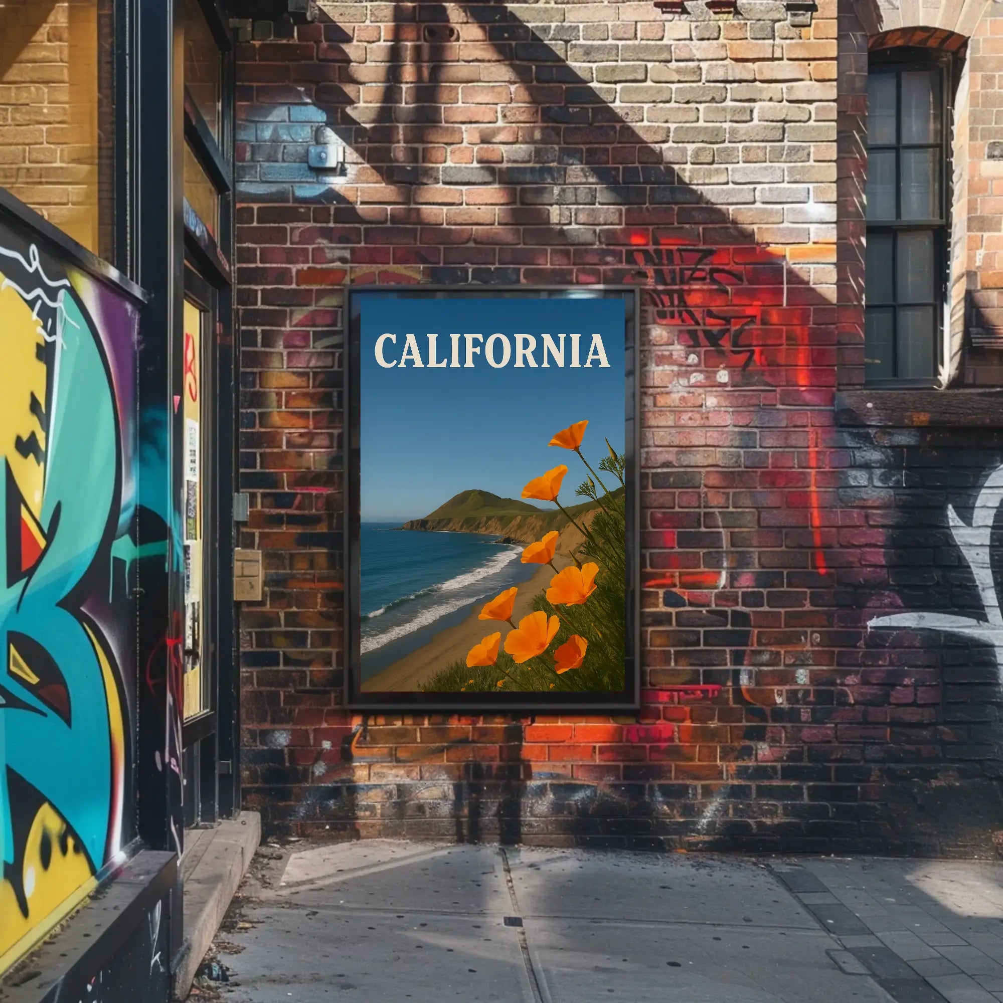California Coastal Beauty Travel Poster PosterGoat