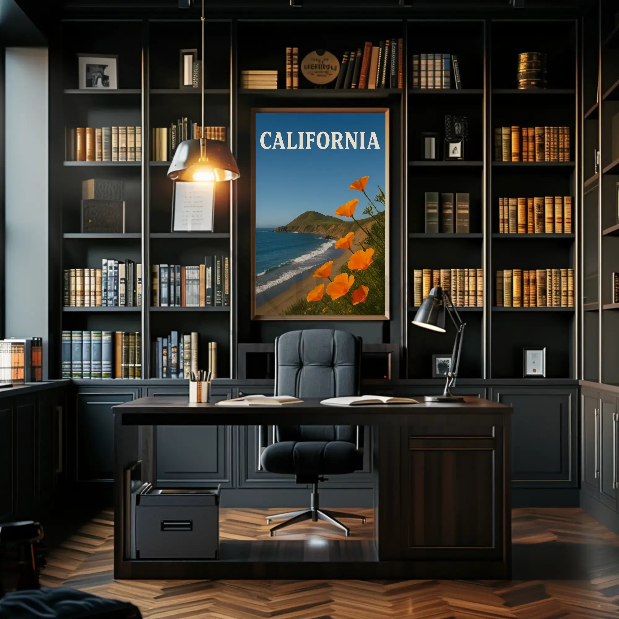 California Coastal Beauty Travel Poster PosterGoat