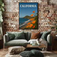 California Coastal Beauty Travel Poster PosterGoat