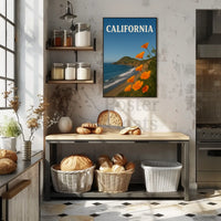 California Coastal Beauty Travel Poster PosterGoat