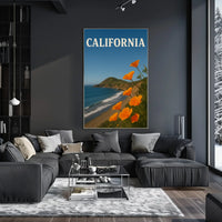 California Coastal Beauty Travel Poster PosterGoat