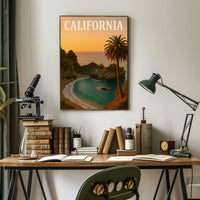 California Coastal Serenity Scenic Travel Poster PosterGoat