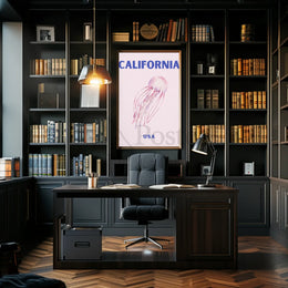 California Dream: Jellyfish Ocean Art Travel Poster PosterGoat