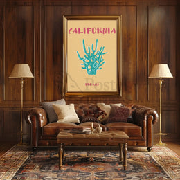 California Dreams Vintage Style Desert Artistic Poster PosterGoat